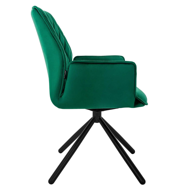 Set van 4 eetkamerstoelen Hale velvet