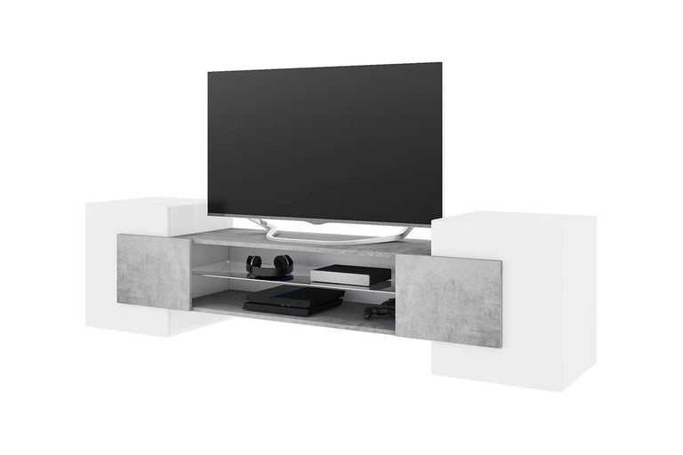 naduvi-collection-tv-meubel-gaelin met verlichting-grijs-eikenfineer-kasten-meubels1