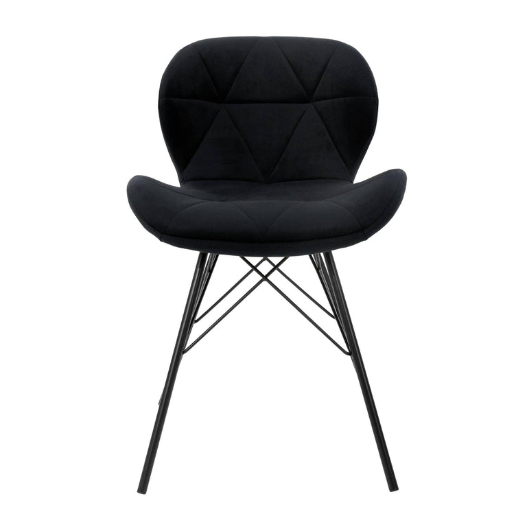 Set van 8 eetkamerstoelen Dane velvet