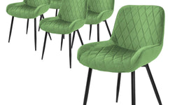 Set van 6 eetkamerstoelen Ari velvet