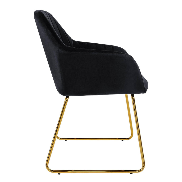 Set van 2 eetkamerstoelen Mili velvet