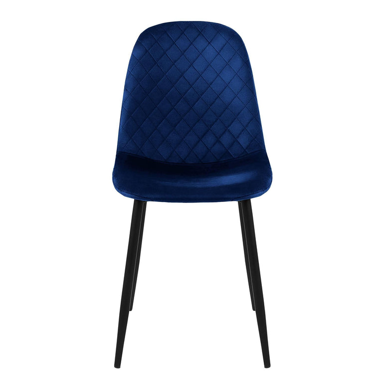 Set van 4 eetkamerstoelen Wisk velvet