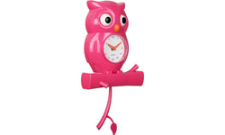 Wandklok Owl met pendulum