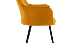 Set van 2 eetkamerstoelen Zel velvet