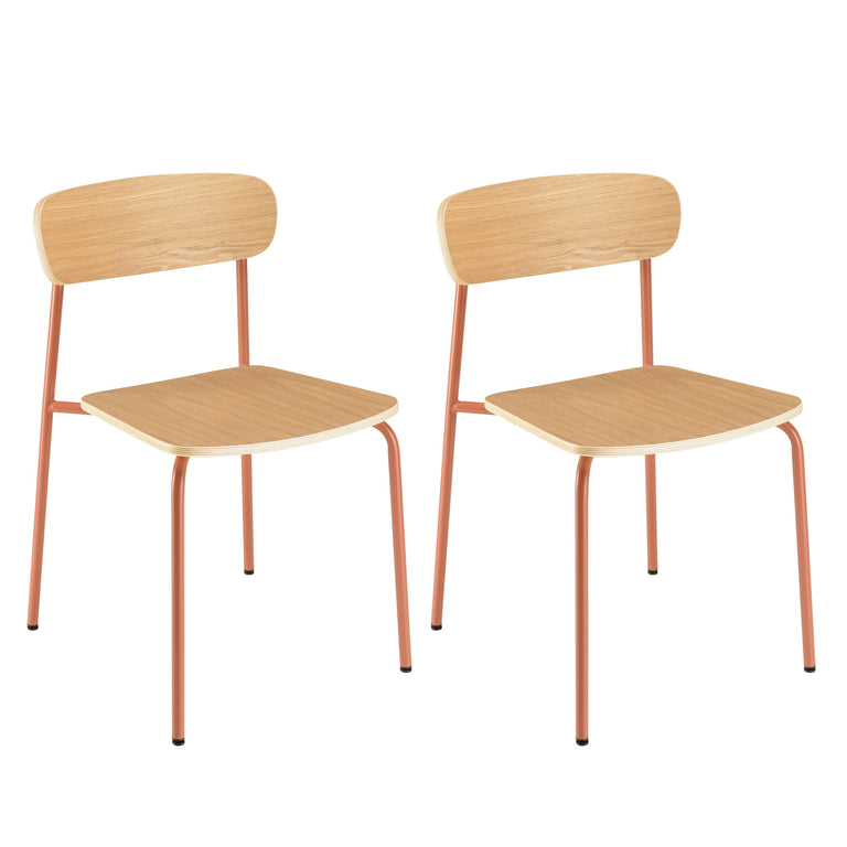 Set van 2 eetkamerstoelen Tom