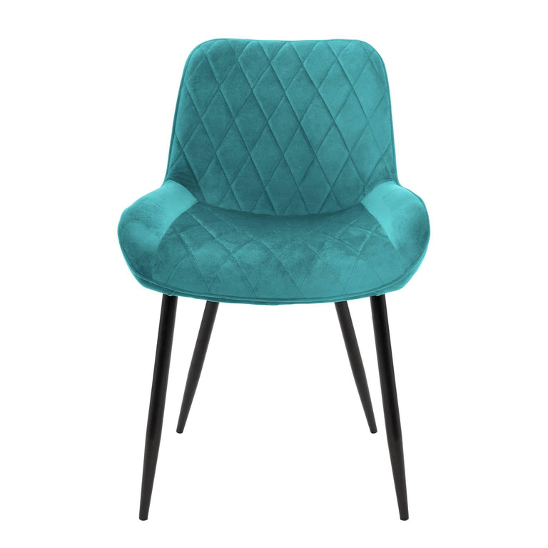 Set van 2 eetkamerstoelen Mana velvet