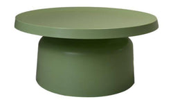 Ronde Salontafel Mara-75x75x35-Licht Groen-Metaal