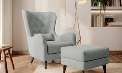 Fauteuil Casara bouclé