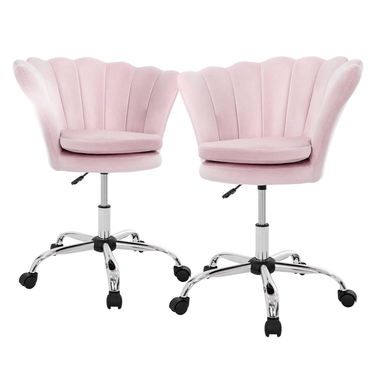 Set van 2 bureaustoelen Tulin velvet