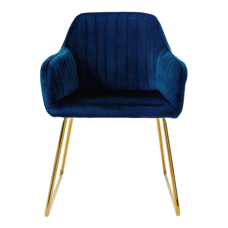 Set van 8 eetkamerstoelen Mili velvet