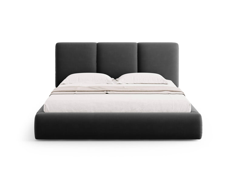 Bedframe Nicolas velvet met opbergruimte en hoofdbord 160 x 200 cm