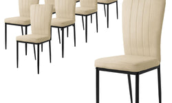 Set van 8 eetkamerstoelen Garcia velvet