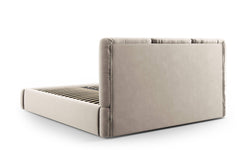 Bedframe Nicolas velvet met opbergruimte en hoofdbord 140 x 200 cm