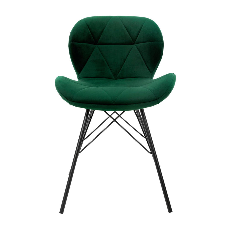 Set van 8 eetkamerstoelen Dane velvet