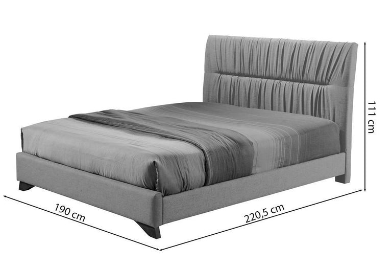 Bedframe Lea velvet 180 x 200 cm