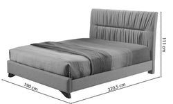 Bedframe Lea velvet 180 x 200 cm