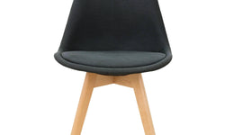 Set van 8 eetkamerstoelen Alison linnen