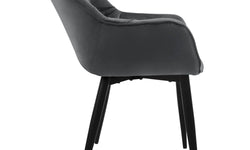 Set van 2 eetkamerstoelen Saga velvet