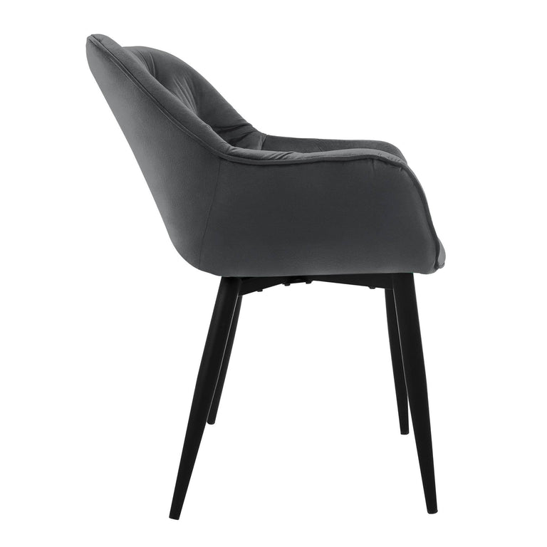 Set van 2 eetkamerstoelen Saga velvet