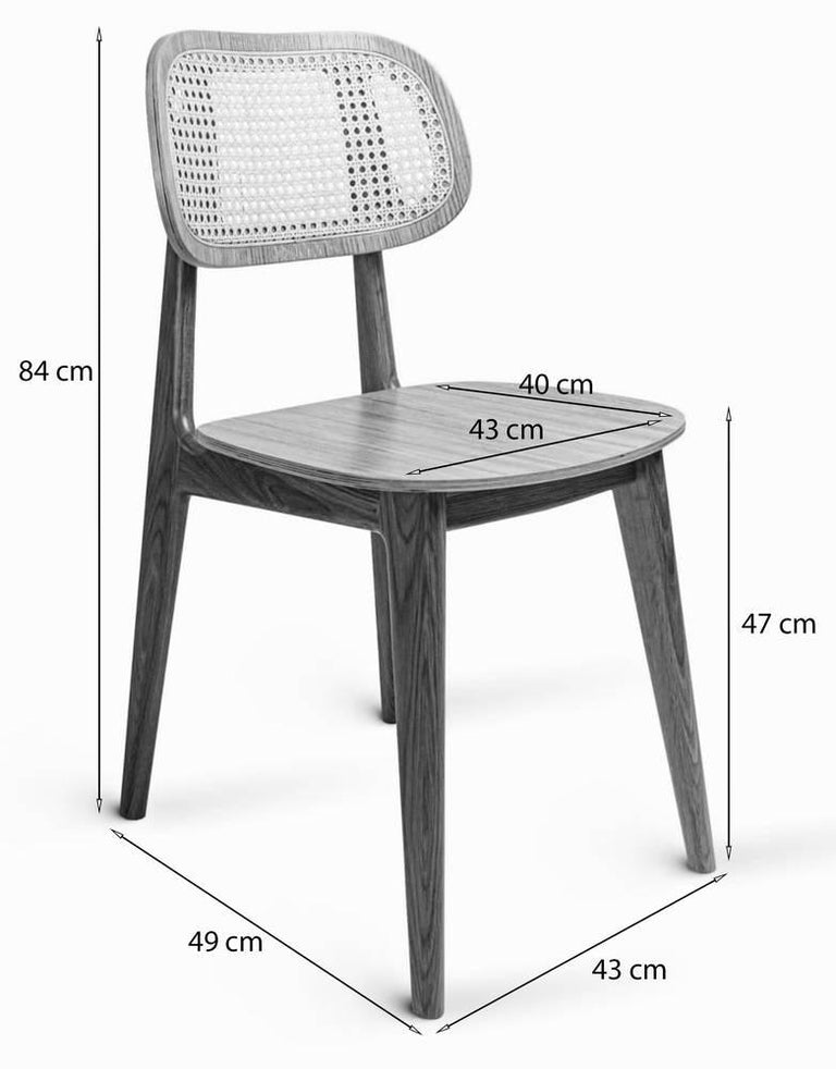 Set van 2 Tulio eetkamerstoelen