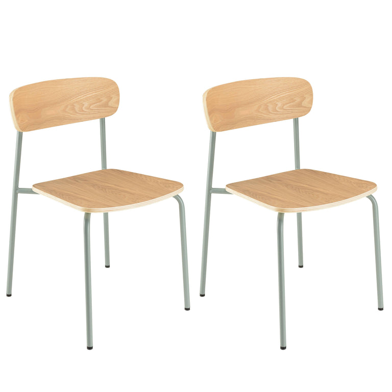 Set van 2 eetkamerstoelen Tom