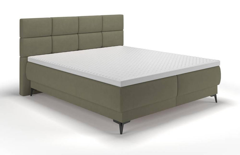 Boxspring Reyuno velvet met opbergruimte 160 x 200 cm