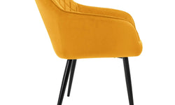 Set van 8 eetkamerstoelen Amino velvet