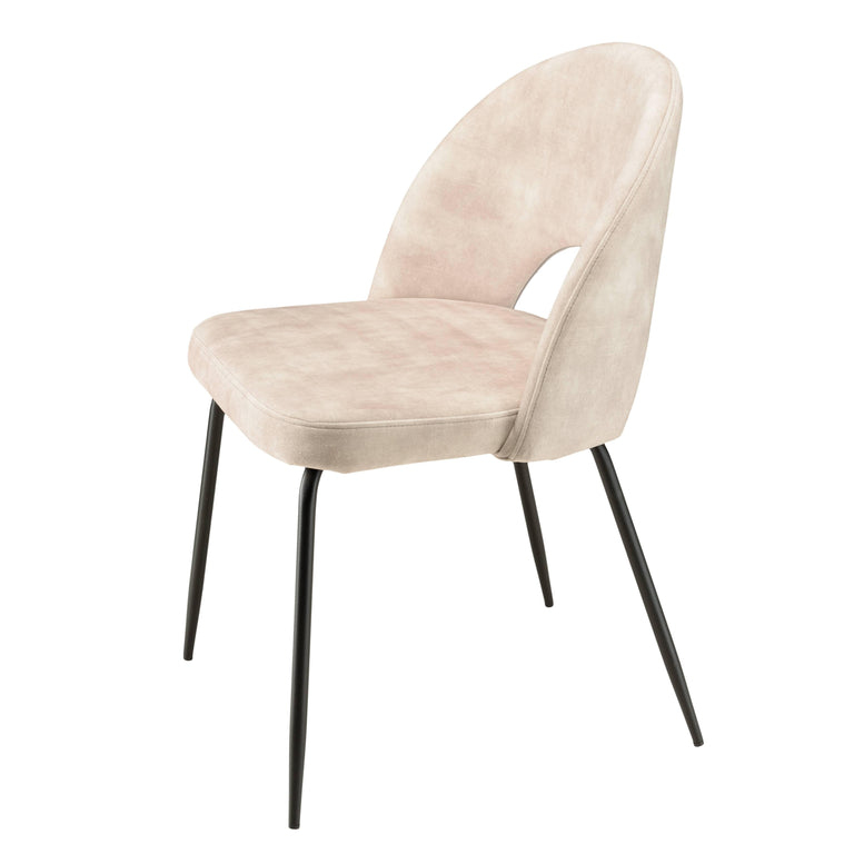 Set van 2 eetkamerstoelen Augustin velvet