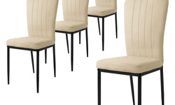 Set van 4 eetkamerstoelen Garcia velvet