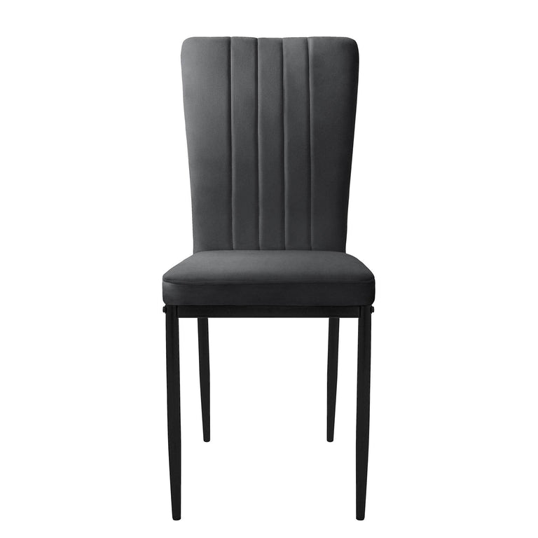 Set van 8 eetkamerstoelen Garcia velvet