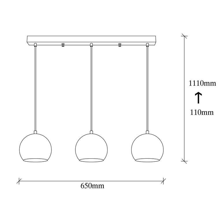 Hanglamp Trish 3-lichts