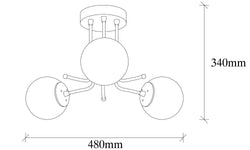 Hanglamp Daisy 3-lichts