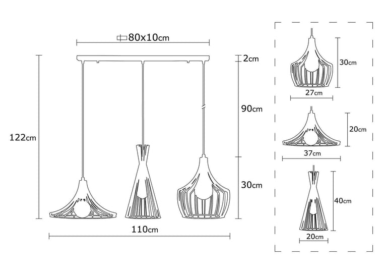 Hanglamp Mezzo 3-lichts