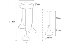 Hanglamp Reeves 3-lichts