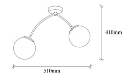 Hanglamp Duo 2-lichts