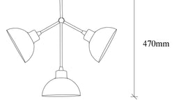 Hanglamp Dram 3-lichts