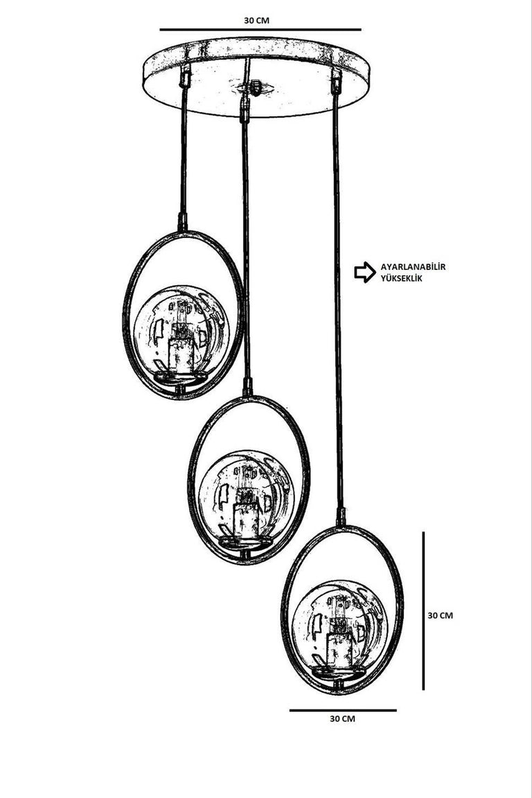 Hanglamp Ring 3-lichts