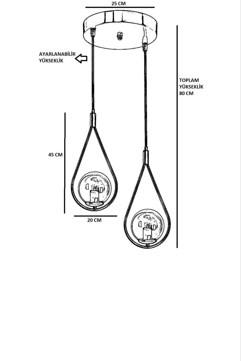 Hanglamp Drop 2-lichts