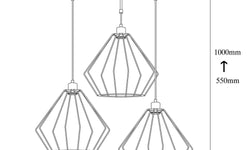 Hanglamp Maden 3-lichts