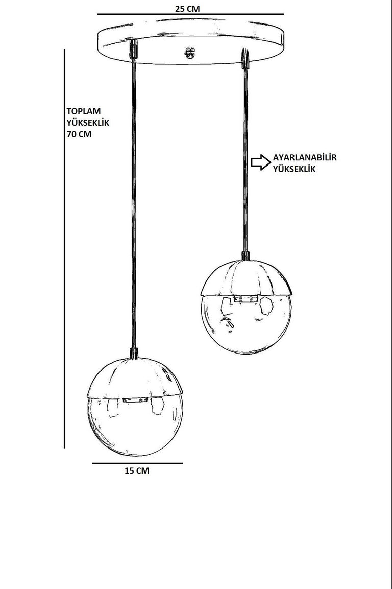 Hanglamp Kendal 2-lichts