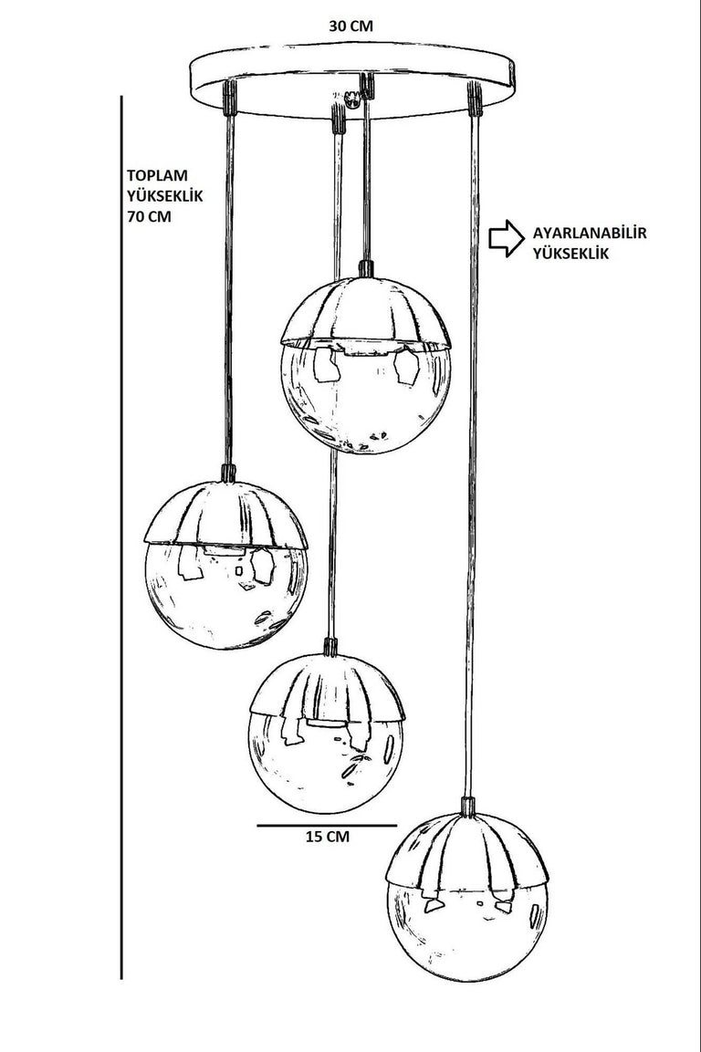 Hanglamp Kendal 4-lichts