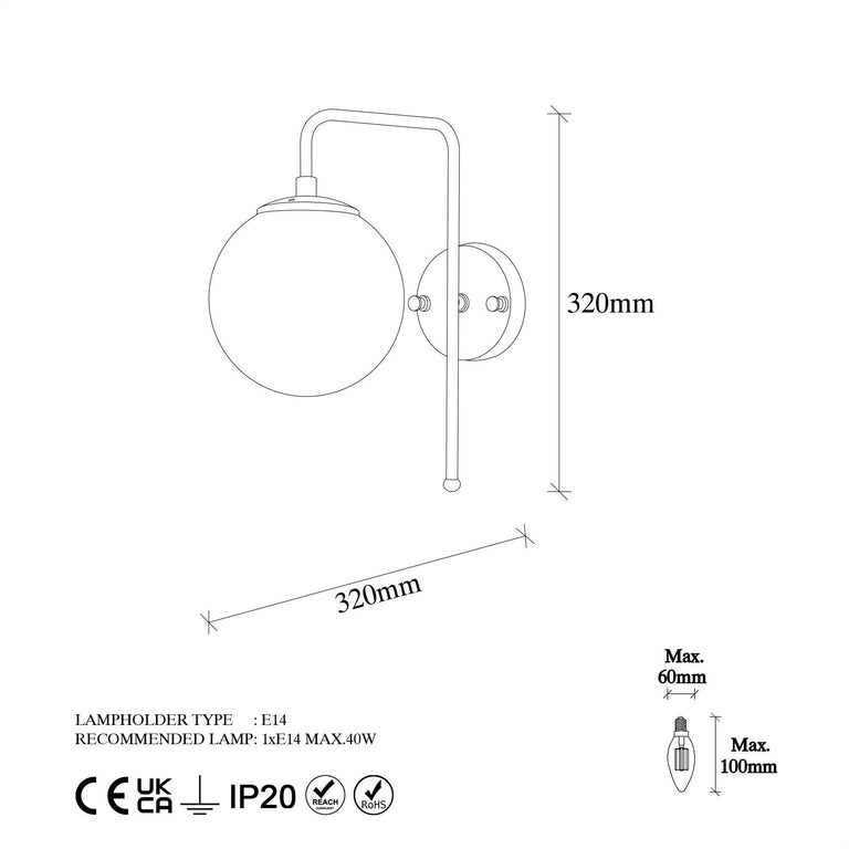 Wandlamp Viran