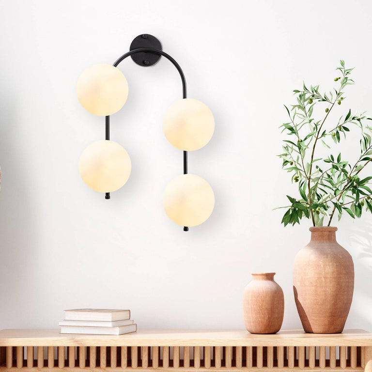 Wandlamp Jewel 4-lichts