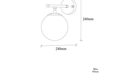 Wandlamp Roe 1-licht