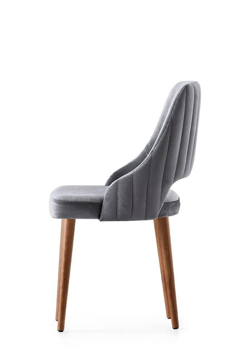 Set van 4 eetkamerstoelen Açelya velvet