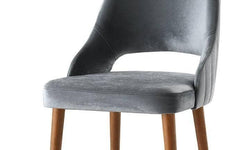 Set van 4 eetkamerstoelen Açelya velvet