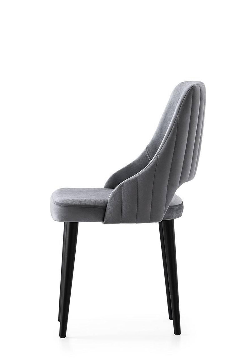 Set van 4 eetkamerstoelen Açelya velvet