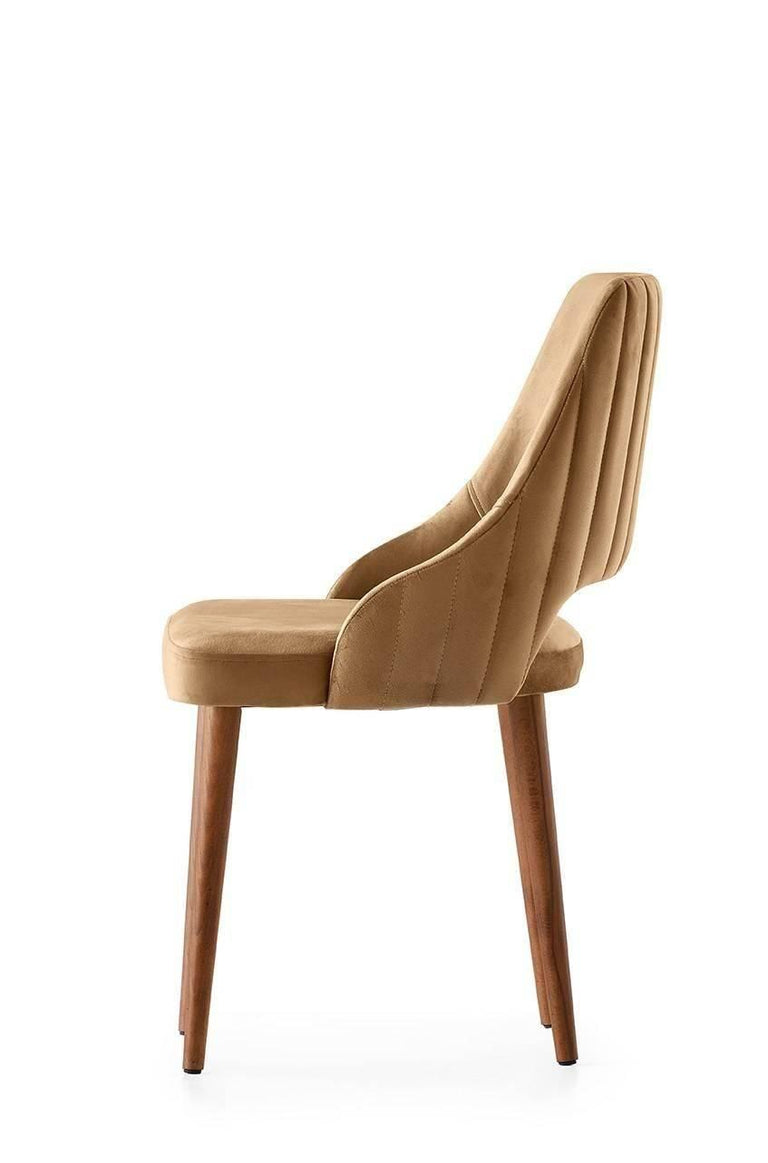 Set van 4 eetkamerstoelen Açelya velvet