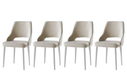 Set van 4 eetkamerstoelen Açelya velvet