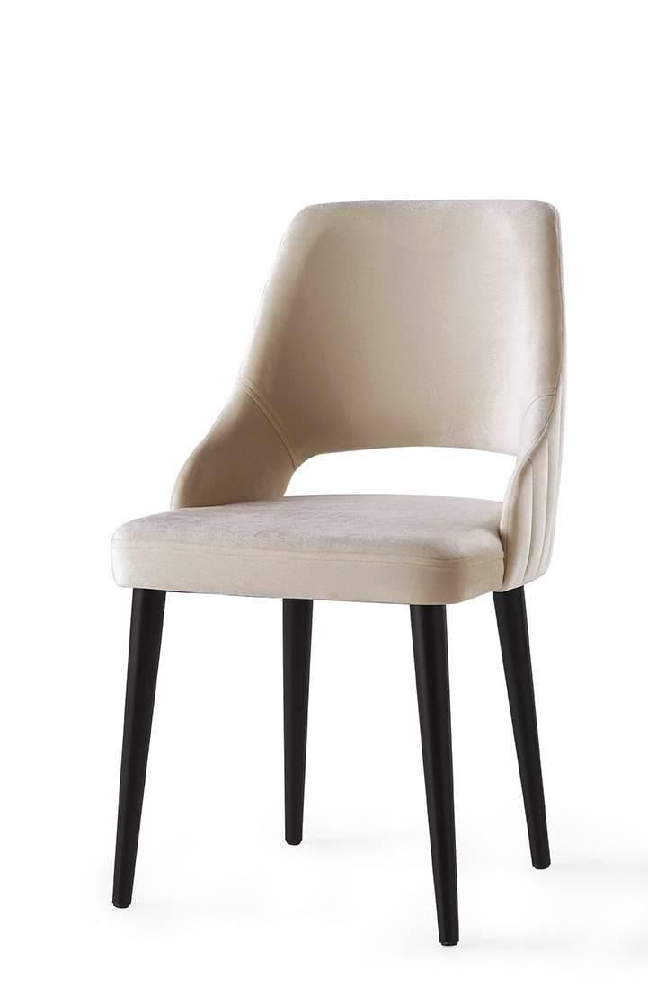 Set van 4 eetkamerstoelen Açelya velvet